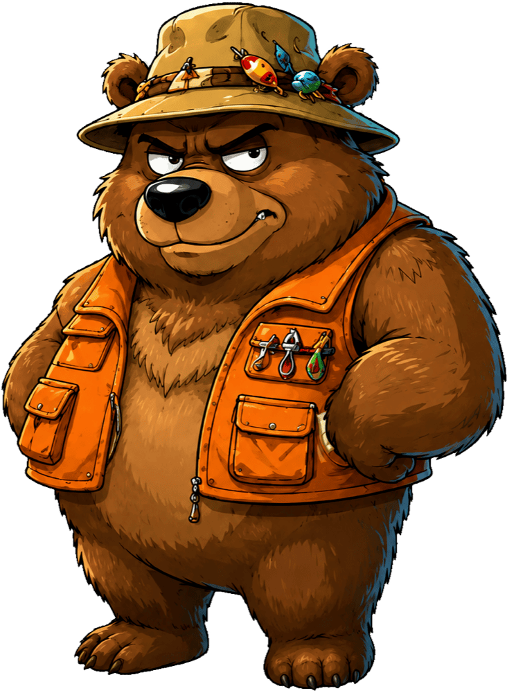 Reelin Bear character